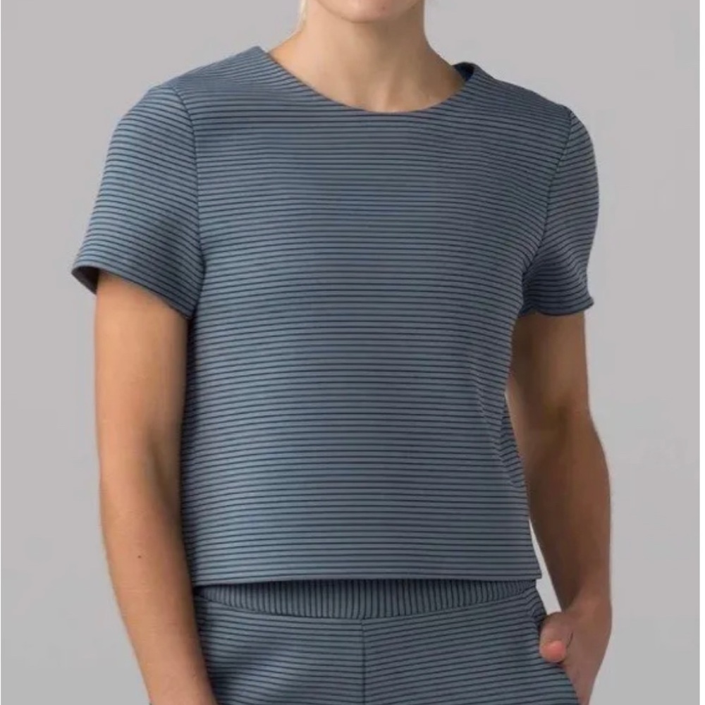 Lululemon striped crop top